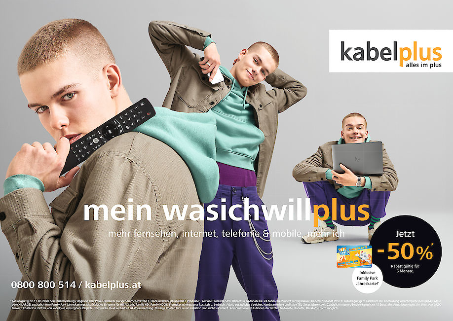 RAPHAEL JUST shoots the campaign for KABELPLUS