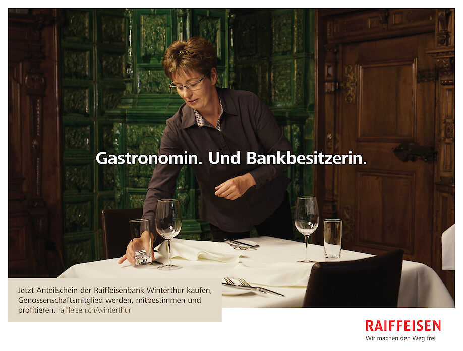 CYRILL MATTER some new campaign visuals for RAIFFEISEN