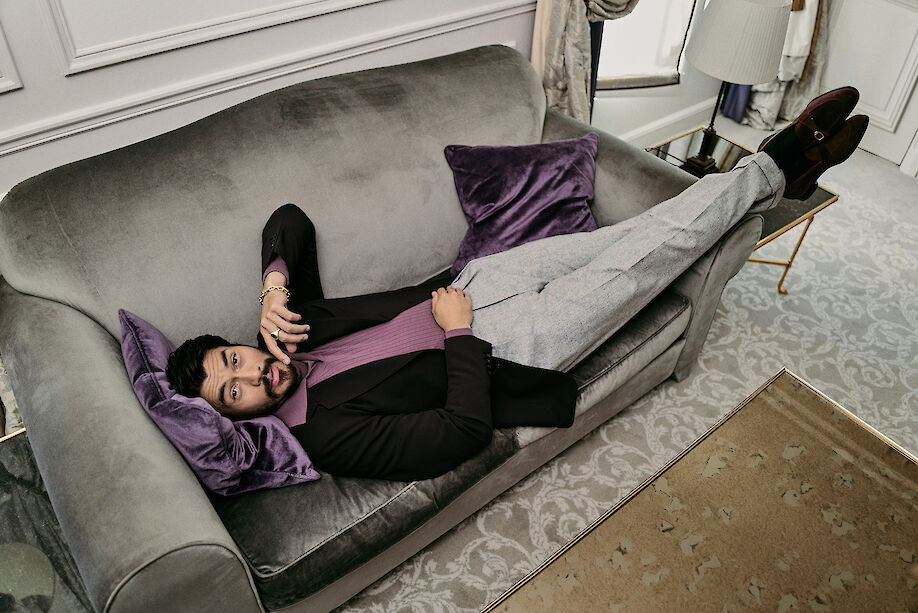 CYRILL MATTER shots the actor HENRY GOLDING for TOWN &amp; COUNTRY magazine
