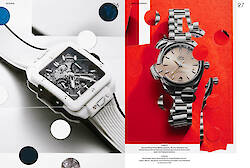 DOUGLAS MANDRY did a very nice and creative watch story for the first issue of the magazine UHREN &amp; SCHMUCK