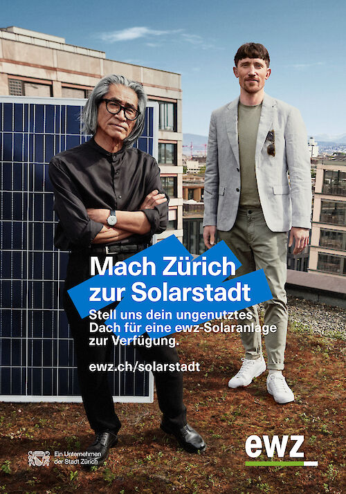 CYRILL MATTER shoots the new EWZ solar campaign