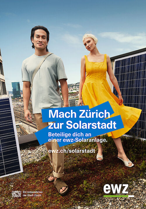 CYRILL MATTER shoots the new EWZ solar campaign
