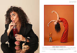 LAURETTA SUTER shoots a portrait story for FEMINA called love goes through the stomach