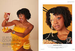 LAURETTA SUTER shoots a portrait story for FEMINA called love goes through the stomach