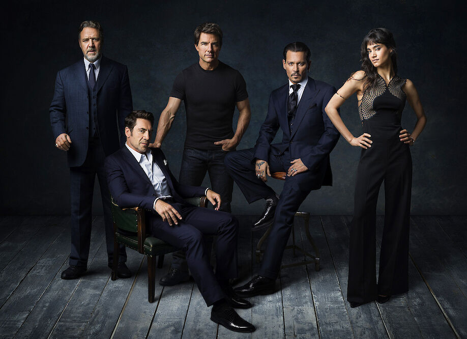 MARCO GROB shoots the cast of &quot;The Dark Universe&quot; RUSSEL CROWE, JAVIER BARDEM, TOM CRUISE, JOHNNY DEPP, SOFIA BOUTELLA
