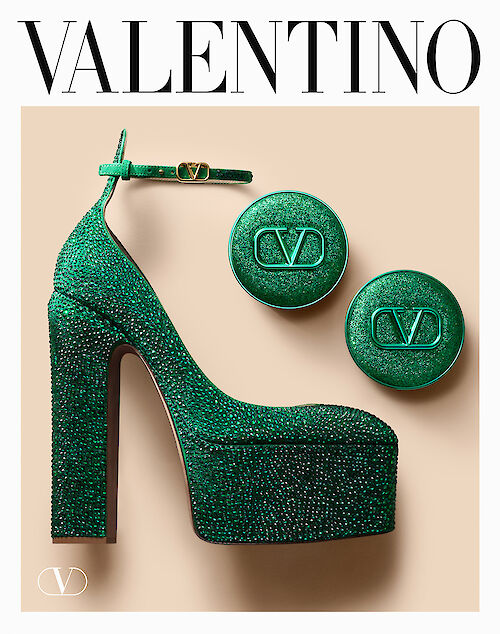 FLORIAN SOMMET shoots a campaign for VALENTINO Beauty